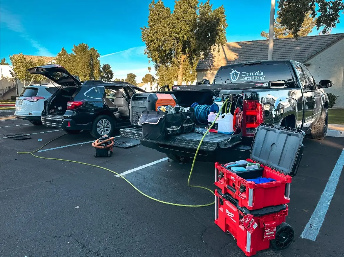 Mobile detailing truck setup with professional gear | Daniel’s Detailing